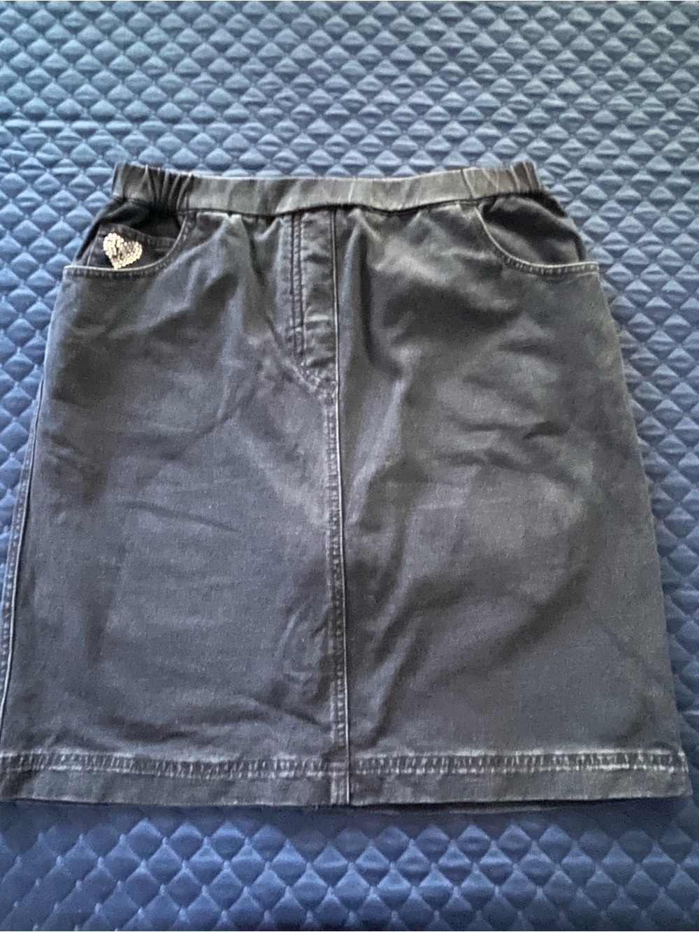 Dream Jeanne’s by Quacker Factory Elastic-Waist Mini Skort with Pocket Detail
